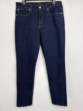 Quince Mens Warren Stretch Slim Straight Leg Jean Clean Rinse Dark Wash 32x32